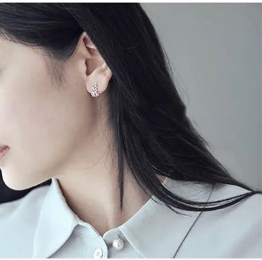 S925 Butterfly Silver vintage style Earrings