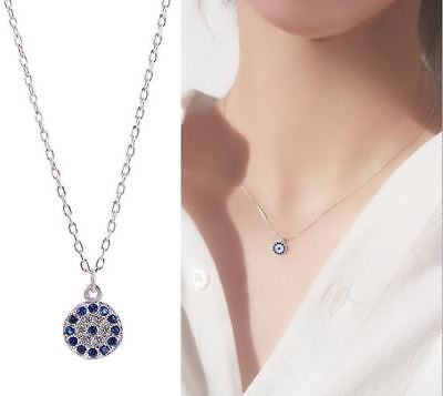 925k Sterling Silver Evil Eye Necklace