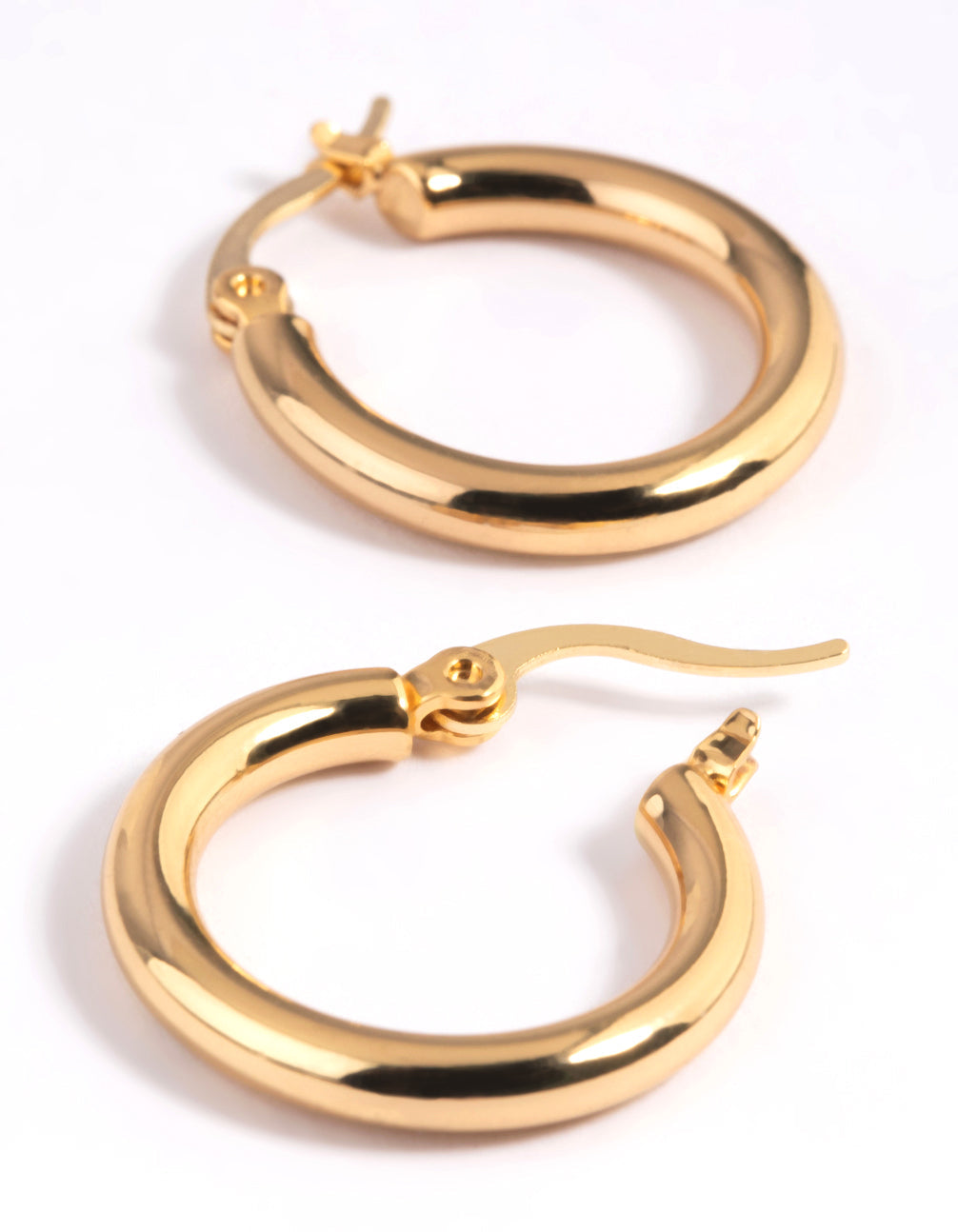 CHUNKY GOLD HOOP EARRINGS