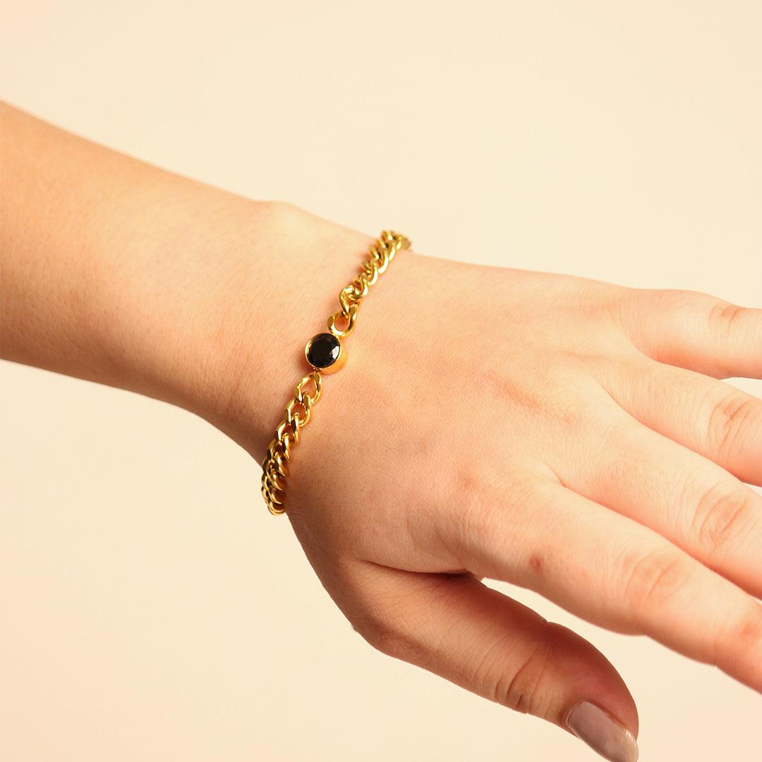 FARO CHUNKY CUBAN BRACELET/ 18K GOLD PLATED