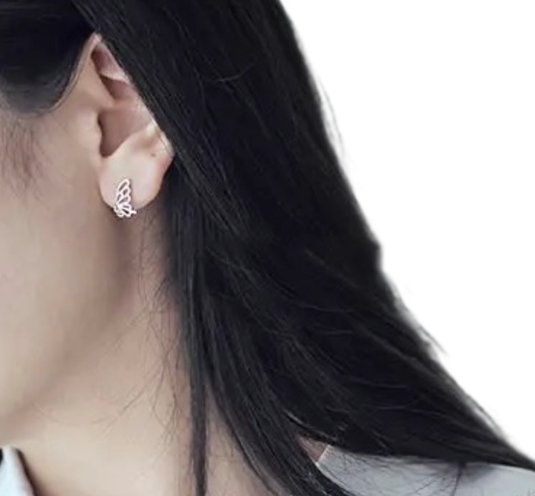 S925 Butterfly Silver vintage style Earrings