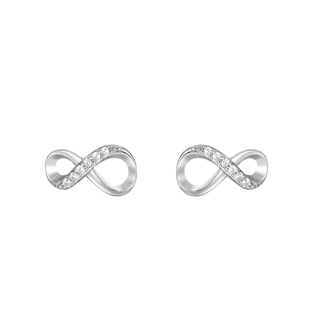 925 Sterling Silver Infinity Jewelry Sets earrings necklace