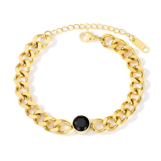 FARO CHUNKY CUBAN BRACELET/ 18K GOLD PLATED